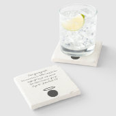 Paus Johannes Paulus II Quote Stone Onderzetter (Zijkant)