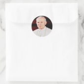 Paus Johannes Paulus II Ronde Sticker (Tas)
