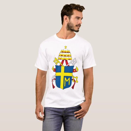 Paus Johannes Paulus II T-shirt (Voorkant volledig)