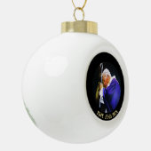 Paus Johannes Paulus Ornament met kerstbomen (Links)