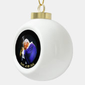 Paus Johannes Paulus Ornament met kerstbomen (Rechts)