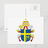 Paus John Paul II Briefkaart (Voorkant / Achterkant)