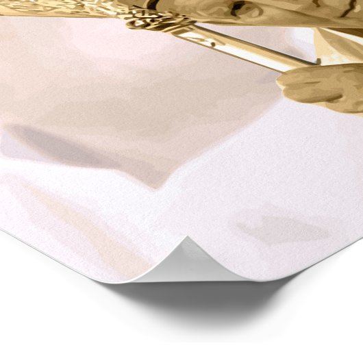 Paus John Paul II Collage Canvas Poster (Hoek)