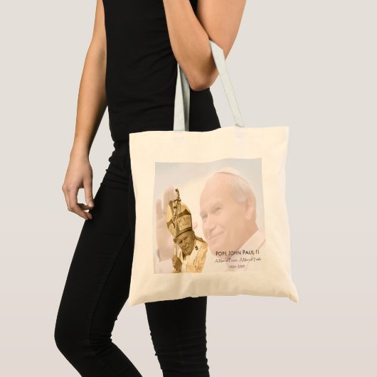 Paus John Paul II Collage Canvas tas (Voorkant (product))