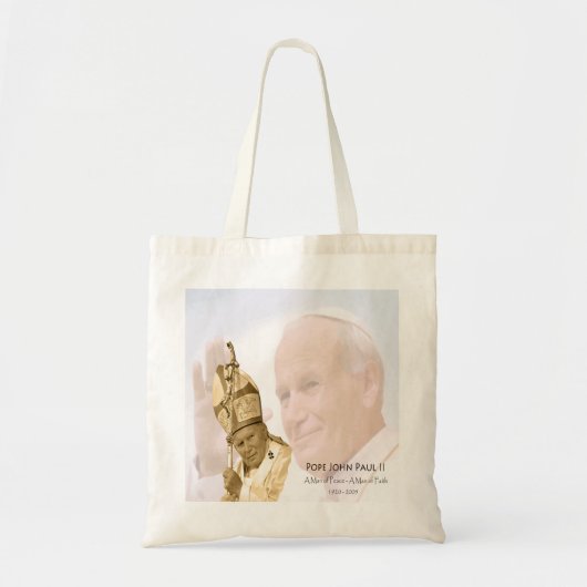 Paus John Paul II Collage Canvas tas (Voorkant)