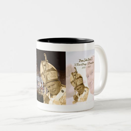 Paus John Paul II Collage Mok (Voorkant rechts)