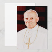 Paus John Paul II Kaart (Voorkant / Achterkant)