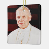 Paus John Paul II Keramisch Ornament (Links)