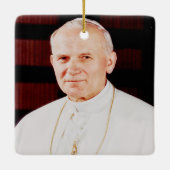 Paus John Paul II Keramisch Ornament (Achterkant)