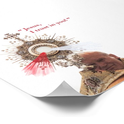 Paus John Paul II print (Hoek)