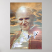 Paus John Paul II van Gregory Gallo Poster (Voorkant)