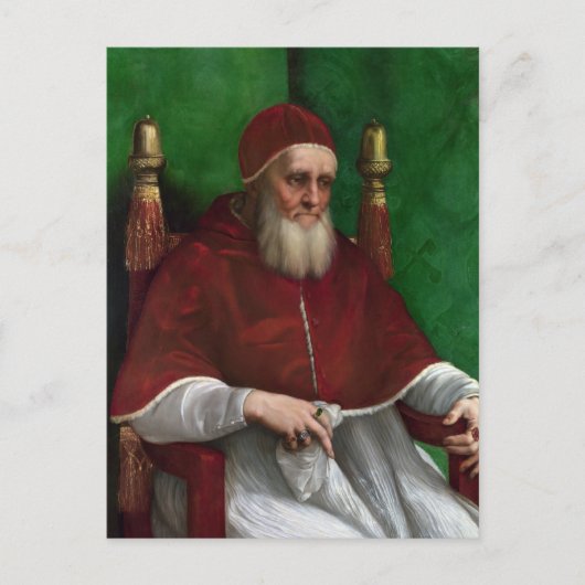 Paus Julius II door het Briefkaart Raphael (Voorkant)