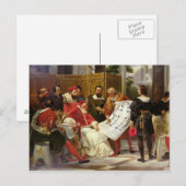 Paus Julius II opdracht tot Bramante Briefkaart (Voorkant / Achterkant)