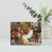 Paus Julius II opdracht tot Bramante Briefkaart (Staand voorkant)