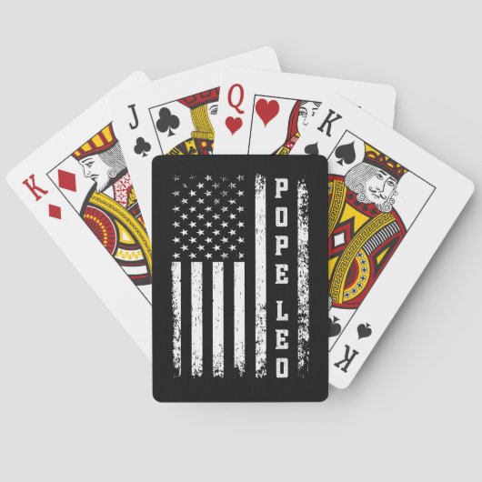 Paus Leo de 16e Leo XIV Pokerkaarten (Achterkant)