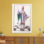 paus Leo III (795-816) uit 'Receuil des Estampes', Canvas Afdruk (Insitu (Woonkamer))