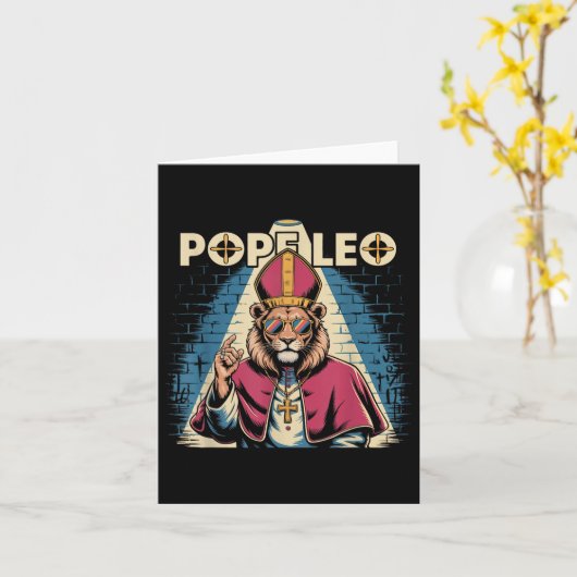 Paus Leo Kardinaal Robert Prevost Paus Leo XIV 202 Kaart (Gele Bloem)