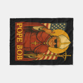 Paus Leo Paus Bob Eerste Amerikaanse Paus Papa Fleece Deken (Voorkant (Horizontaal))