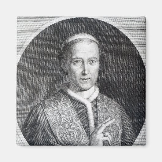 paus Leo XII, gegraveerd door Raffaele Persichini Magneet (Voorkant)