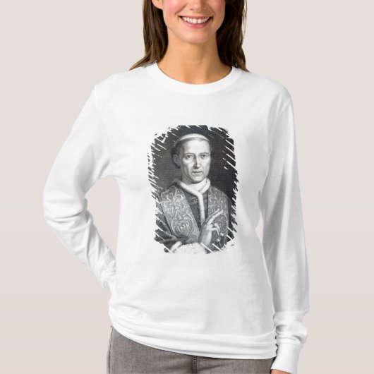 paus Leo XII, gegraveerd door Raffaele Persichini T-shirt (Voorkant)