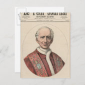 Paus Leo XIII Briefkaart (Voorkant / Achterkant)