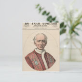 Paus Leo XIII Briefkaart (Staand voorkant)