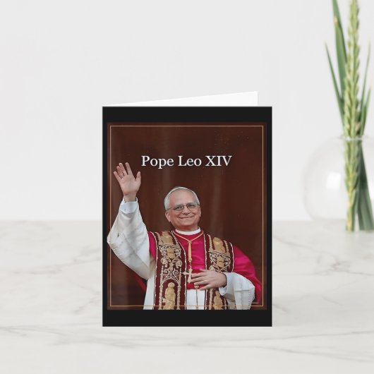 Paus Leo XIV 0 Kaart (Voorkant)
