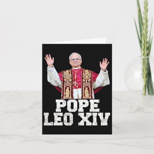 Paus Leo XIV 1 Kaart (Voorkant)