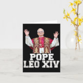 Paus Leo XIV 1 Kaart (Gele Bloem)