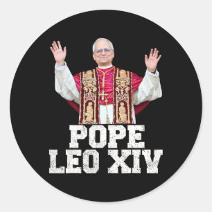 Paus Leo XIV 1 Ronde Sticker