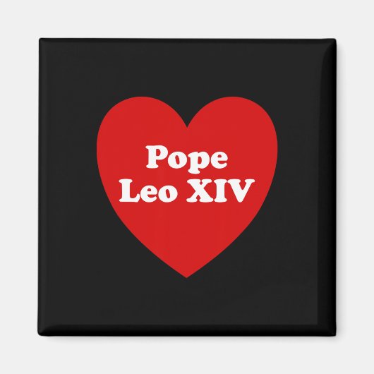 Paus Leo XIV 2 Magneet (Voorkant)