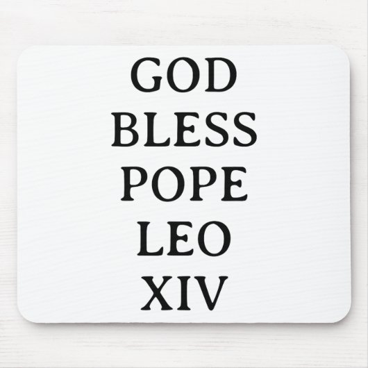 Paus Leo XIV 3 Muismat (Voorkant)