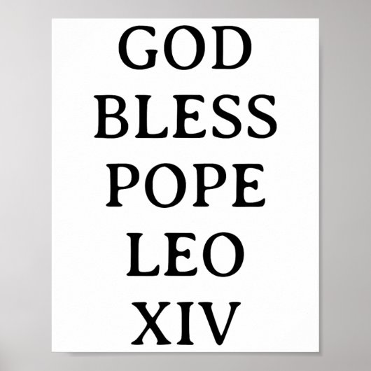 Paus Leo XIV 3 Poster (Voorkant)
