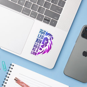 PAUS LEO XIV Bid Vette Leeuw Christelijk Sticker