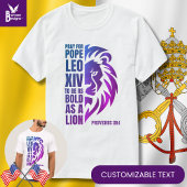 PAUS LEO XIV Bid Vette Leeuw Christelijk T-shirt