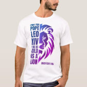 PAUS LEO XIV Bid Vette Leeuw Christelijk T-shirt (Voorkant)
