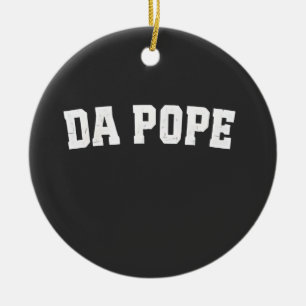 Paus Leo XIV Christelijke Kerk Da Paus Da  Keramisch Ornament