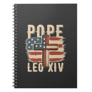 Paus Leo XIV Christelijke Kerk Da Paus Vlag van de Notitieboek