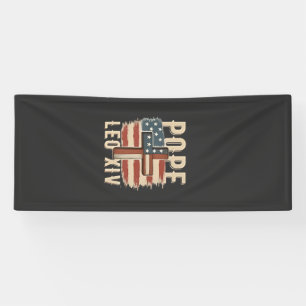 Paus Leo XIV Christelijke Kerk Da Paus Vlag van de Spandoek