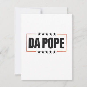 Paus Leo XIV Christelijke Kerk Da Pope Bedankkaart