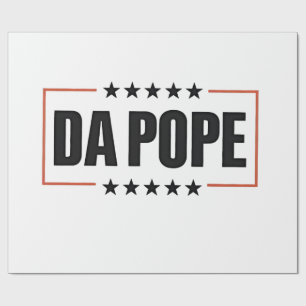 Paus Leo XIV Christelijke Kerk Da Pope Cadeaupapier