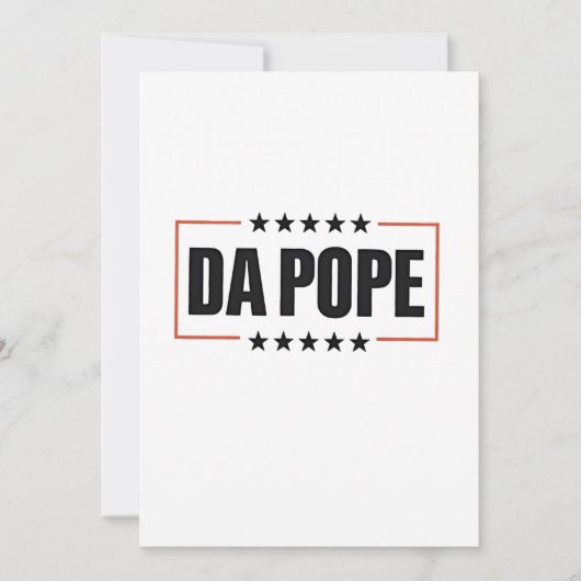 Paus Leo XIV Christelijke Kerk Da Pope Feestdagenkaart (Voorkant)