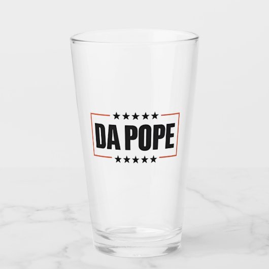 Paus Leo XIV Christelijke Kerk Da Pope Glas (Voorkant)