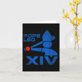 Paus Leo Xiv Da Paus Paus Leo 14 Honkbal  Kaart (Gele Bloem)
