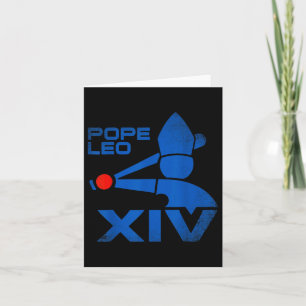 Paus Leo Xiv Da Paus Paus Leo 14 Honkbal Kaart
