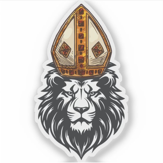 Paus Leo XIV, de eerste historische paus van Ameri Sticker (Voorkant)