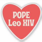 Paus Leo XIV, de eerste historische paus van de Ve Sticker (Voorkant)