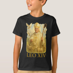Paus Leo XIV Duiven - Christelijke Katholieke Gelo T-shirt
