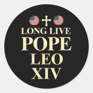 Paus Leo XIV - Een nieuw tijdperk van geloof en vr Ronde Sticker