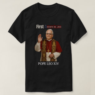 Paus Leo XIV: Eerste Amerikaanse Paus Humoristis T-shirt